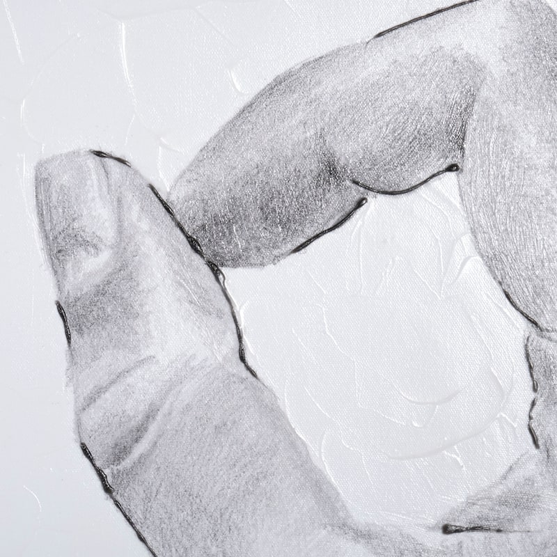 Hand Signs III (28 x 35) Canvas Art Print