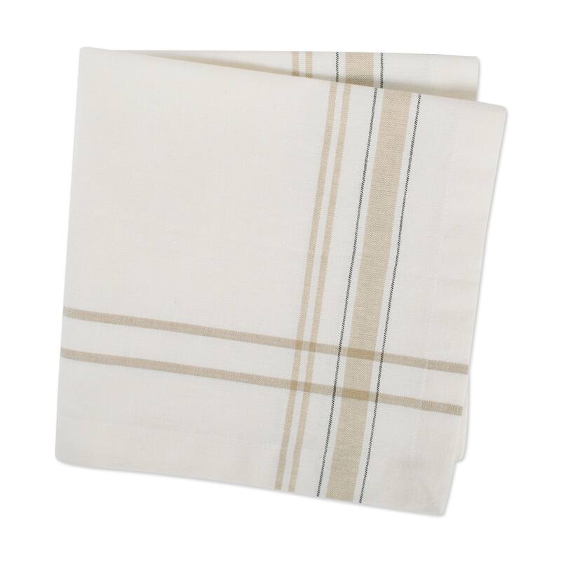 Design Imports Black French Stripe Napkin Set (Set of 6)