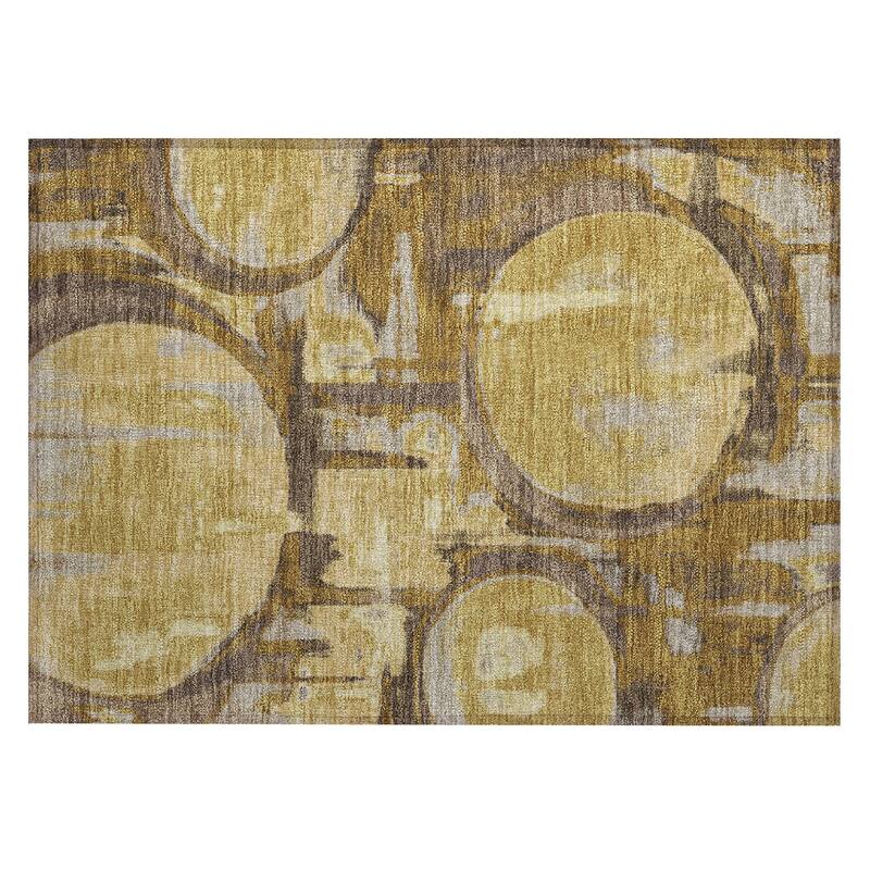 Machine Washable Indoor/ Outdoor Modern Erie Chantille Rug