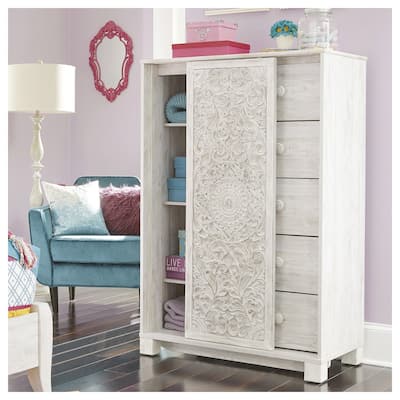Paxberry Dressing Chest - Traditional Style - Whitewash