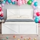 preview thumbnail 1 of 12, Queen Size Durable Pine Wooden Platform Bed Frame with 4-Storage Drawers, Support Legs and Headboard, Easy to Assemble, White White