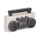 preview thumbnail 2 of 6, Sagebrook Home 8" Marble Boombox Decorative Object - White and Black - 8" x 2" x 5"
