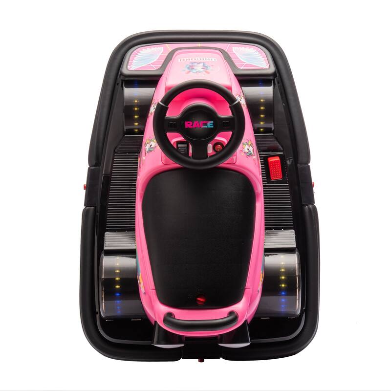 12V Kids Electric Bumper Car, Dual Motors, 360° Rotation, LED Flow Lights, Music, Horn & Fun Collision Effects for Ages 3-5