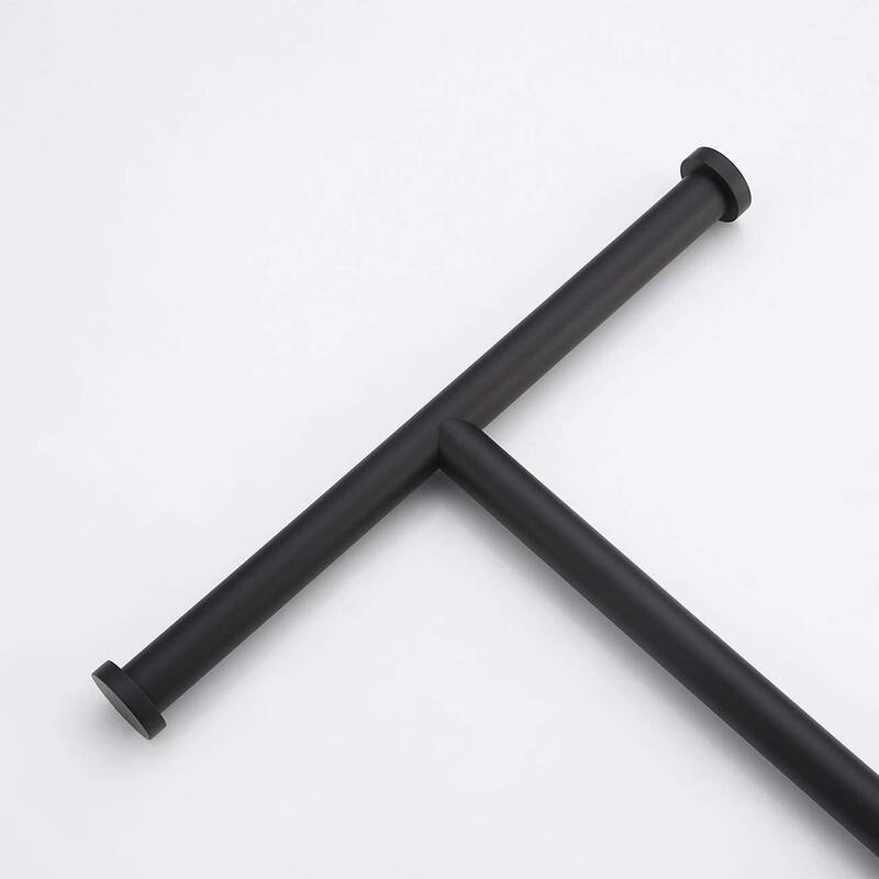 Countertop T-Shape Towel Rack Holer with Heavy Weight Marble Base