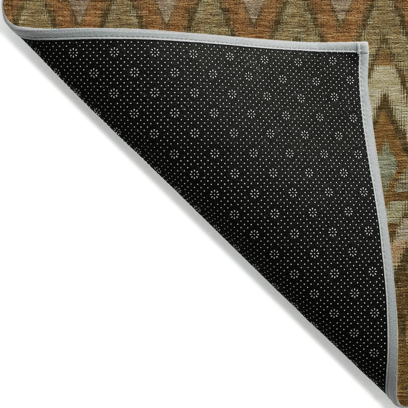 Machine Washable Indoor/ Outdoor Chantille Geometric Boho Rug