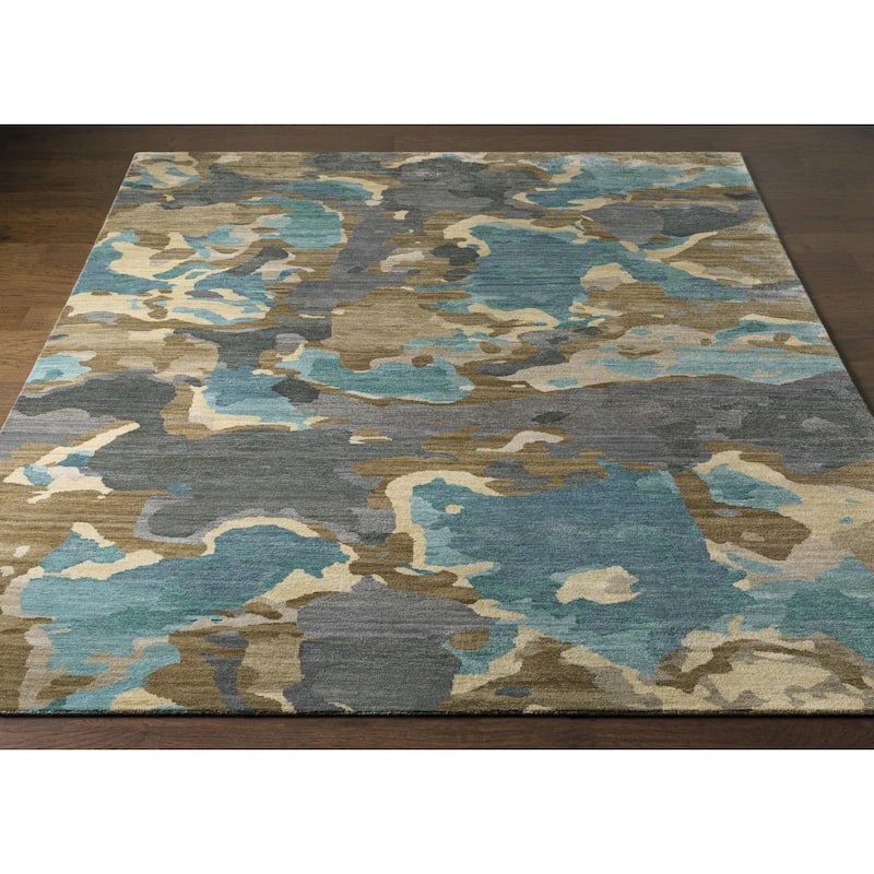 Hand-Knotted Virgil Abstract Indoor Area Rug