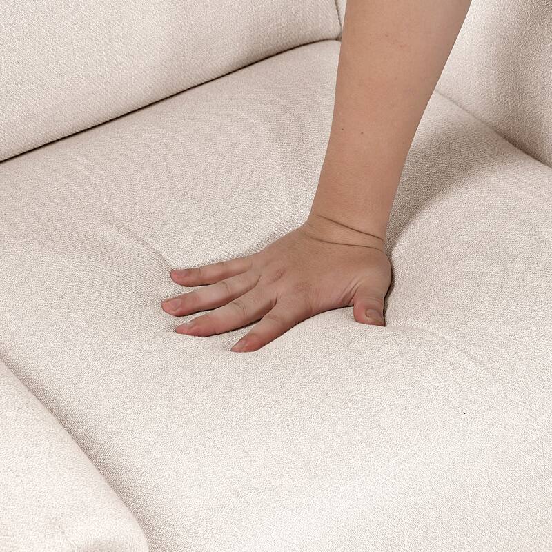 Edmund Textured Fabric Accent Chair
