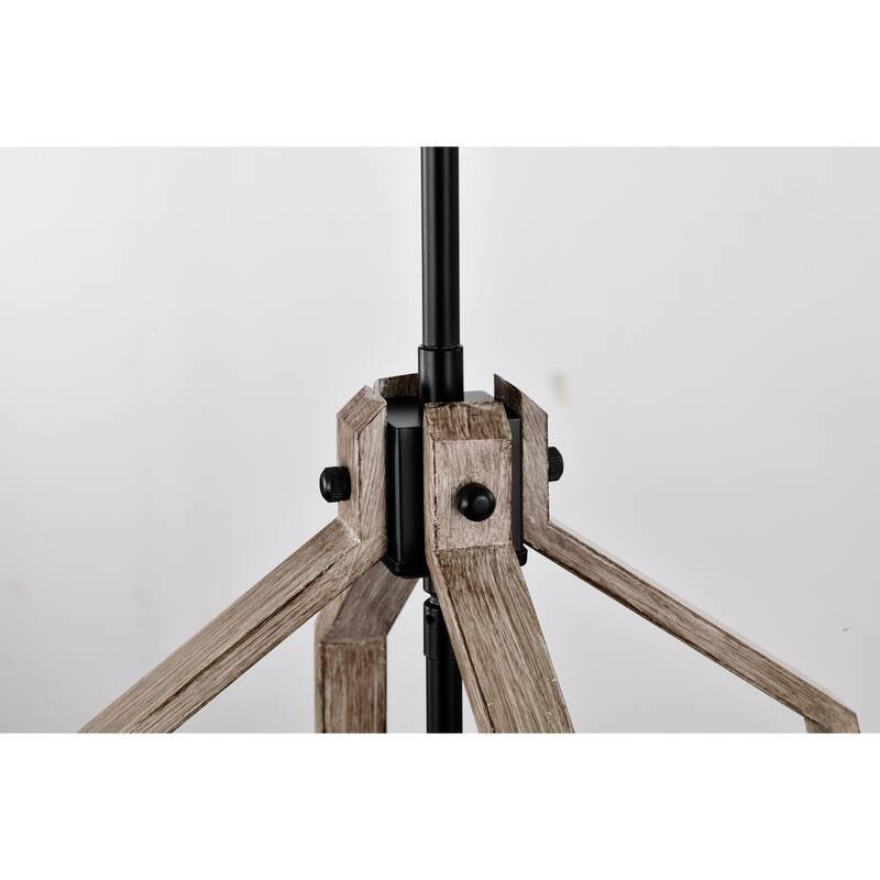 Netu 14 Inch Imitation Wood Grain Finish Pendant with 4 Light