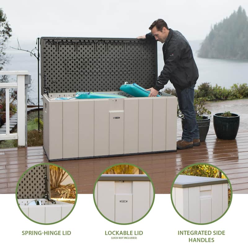 Lifetime Heavy-Duty Outdoor Storage Deck Box (150 Gallon)