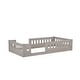 preview thumbnail 24 of 24, Wood Twin Size Floor Bed Toddler Bed Cribs with Surrounded Fences and Small Opening, Curved Design Protects Baby Kids Safe