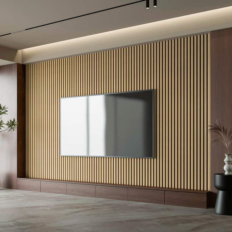 Art3d 2-Pack MDF Acoustic Grille Panels – 24"x95.7" Sound-Absorbing Wall Panels - N/A