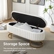 preview thumbnail 85 of 120, Velvet Storage Bench for Bedroom