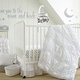 preview thumbnail 1 of 3, Willow 5-Piece Nursery Crib Bedding Set - White - Levtex Baby