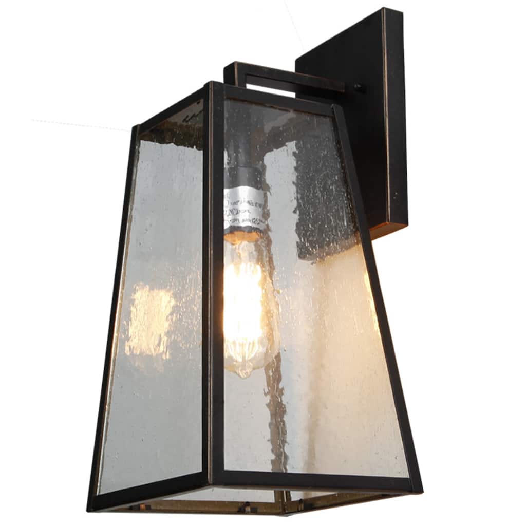 1 Light Outdoor Wall Mounted Lighting In Oil Rubbed Bronze - 10.25L x 9W x 19.75H in. - 10.25L x 9W x 19.75H in.