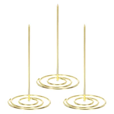 Desk Receipt Holder Spike, 3 Pack Invoice Bill Spike Ticket Fork