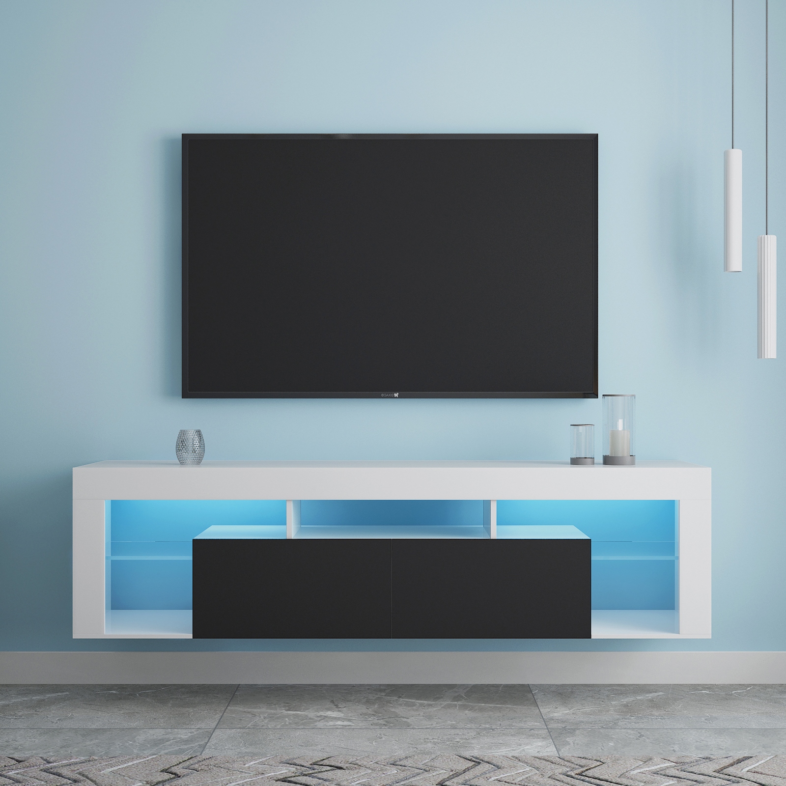 Led tv side sales wall stand