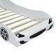 preview thumbnail 12 of 11, Wood Car-Shaped Twin Size Platform Bed with LED