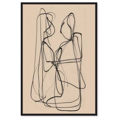 Embrace of Lines I Canvas by Art Remedy