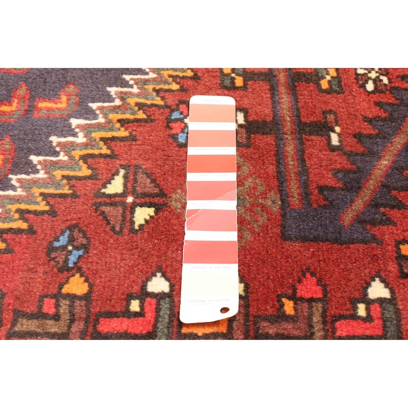 ECARPETGALLERY Hand-knotted Andelz Red Wool Rug - 4'3 x 6'4