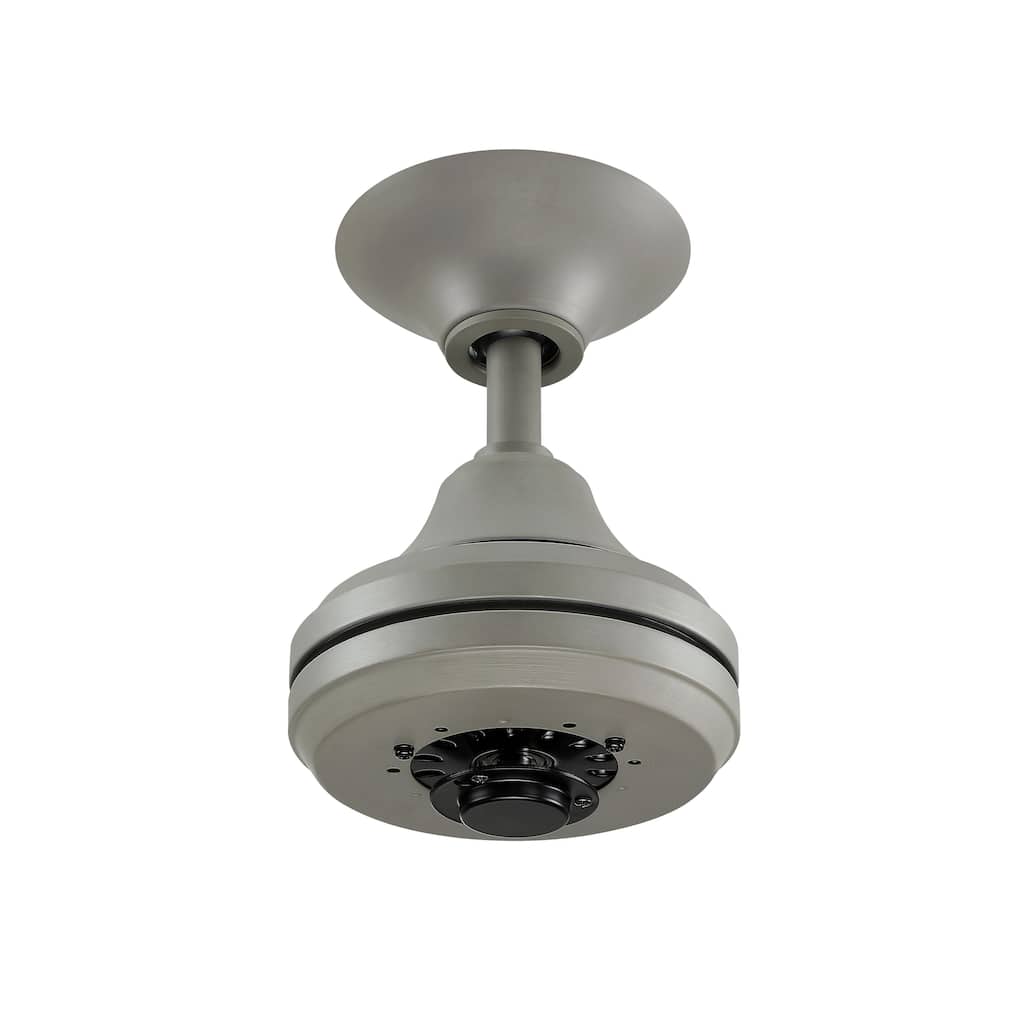 Fanimation Spitfire Indoor/Outdoor Ceiling Fan Motor with Remote - Antique Graphite - Matte Greige