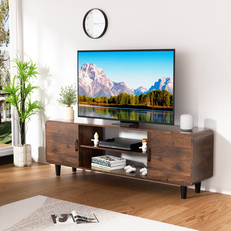 50.7" TV Stand for 55" TVs with 3 Tier Shelves