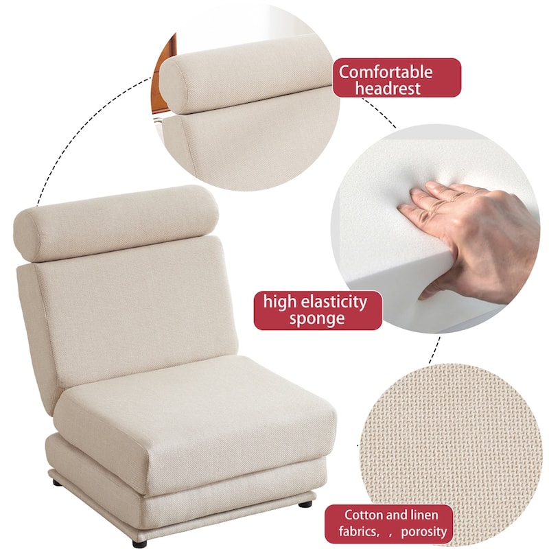 Portable Foldable Single Sofa Bed with Pillow