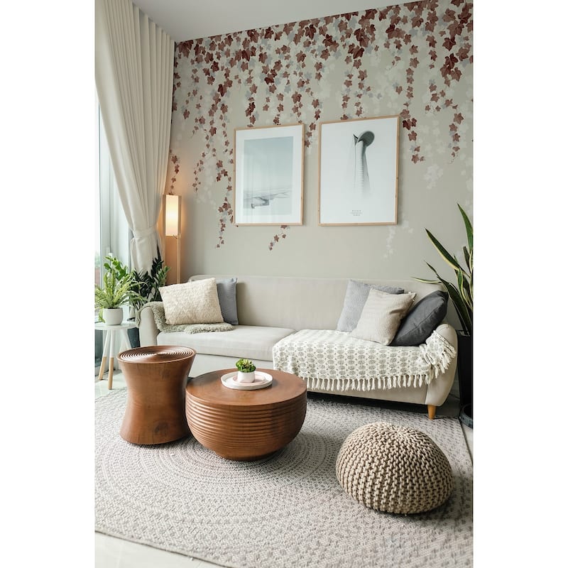 Trailing Ivy Brown Wall Mural