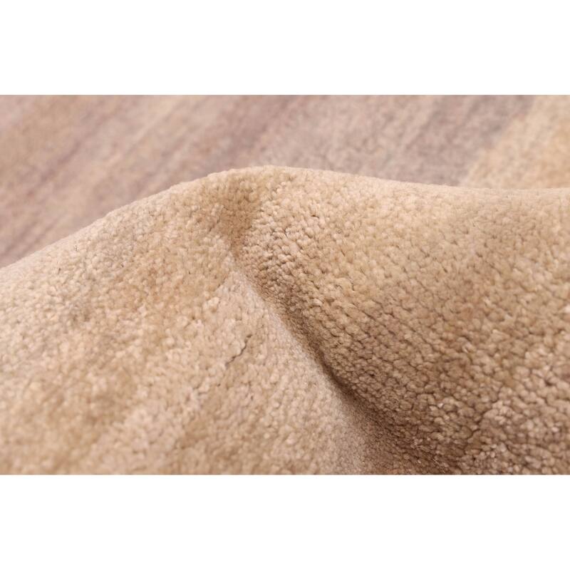 ECARPETGALLERY Hand-knotted Pak Finest Gabbeh Light Khaki Wool Rug - 5'3 x 7'11