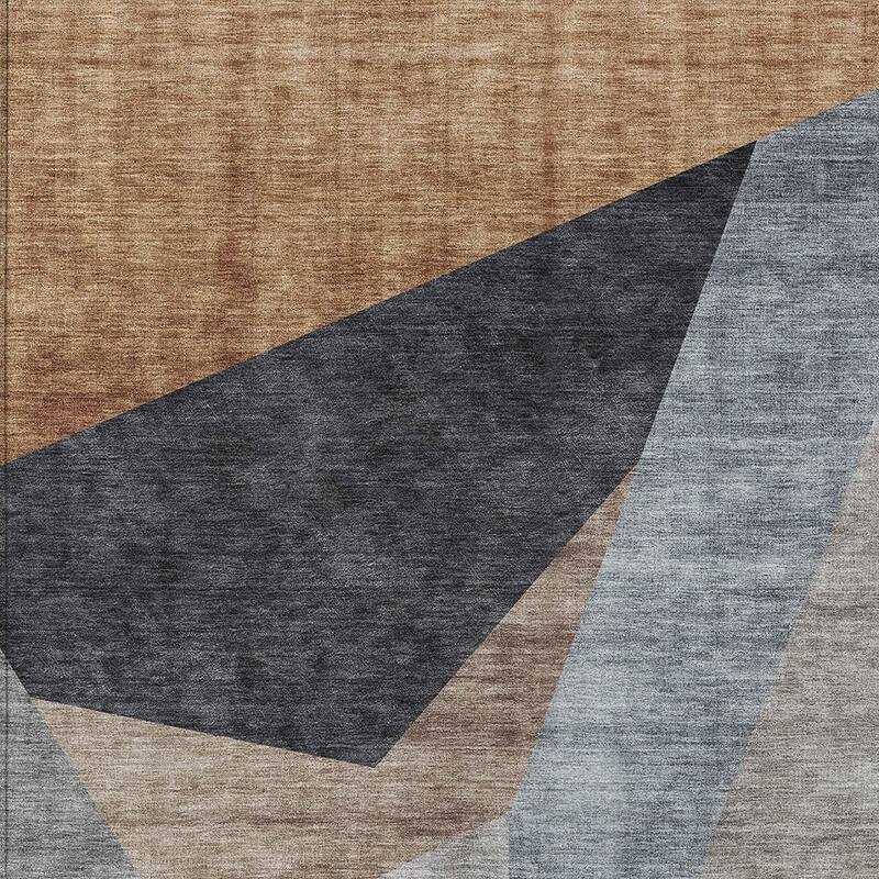 HomeRoots Abstract Transitional Rectangle Outdoor Rug