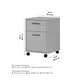 preview thumbnail 29 of 49, Key West 2 Drawer Mobile File Cabinet by Bush Furniture