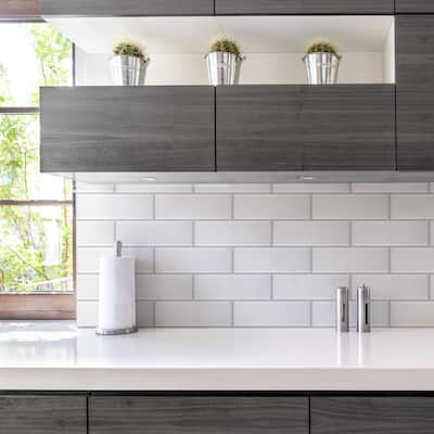 Merola Tile Santorini Loft Blanco 4" x 11-7/8" Ceramic Wall Tile
