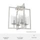 preview thumbnail 4 of 5, Hunter Kerrison 4 Light Flush Mount Ceiling Light, - Hallway, Entry - Contemporary, Cage, Transitional - Clear Seeded Glass