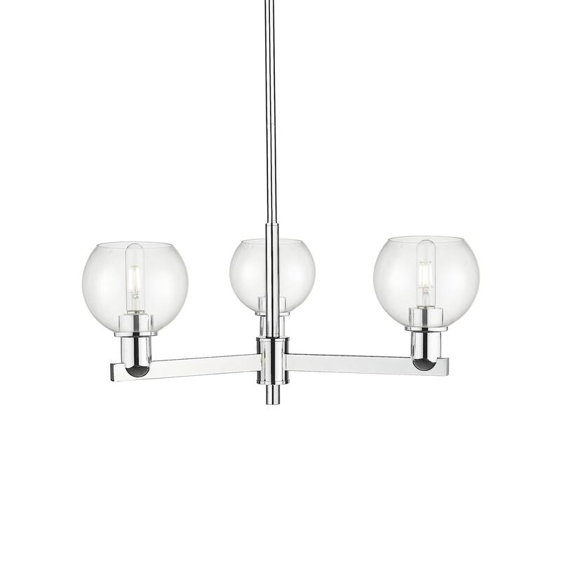 Innovations Lighting 716-3CR-10-28 Athens Chandelier Athens 3 Light - Polished Chrome / Clear