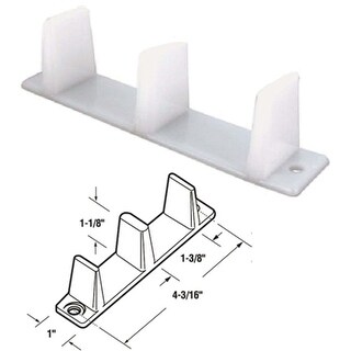 Prime-Line Universal Bottom Mount Bypass Door Floor Guide (2 Count) - 1 ...