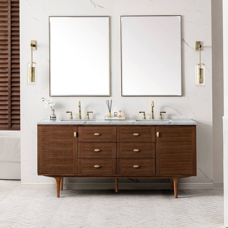 James Martin Vanities 670-V72-FENC Amberly 72" Wall Mounted or Free