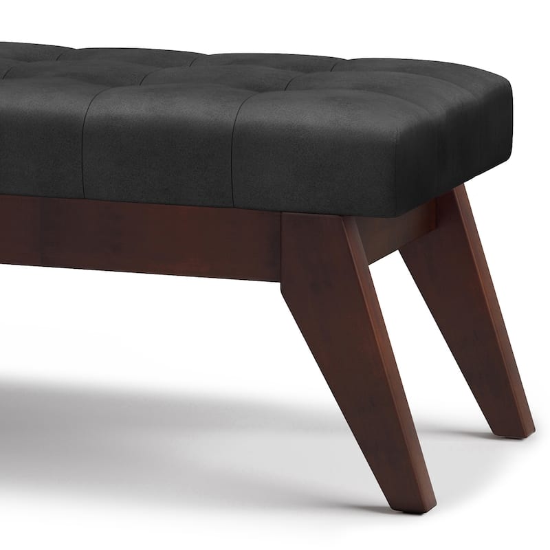 WYNDENHALL Tierney 40 inch Wide Mid Century Modern Rectangle Ottoman Bench