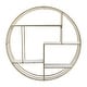 preview thumbnail 5 of 17, Sagebrook Home Modern Glam Iron and Wood Wall Storage Shelf - 32" x 7" x 32"