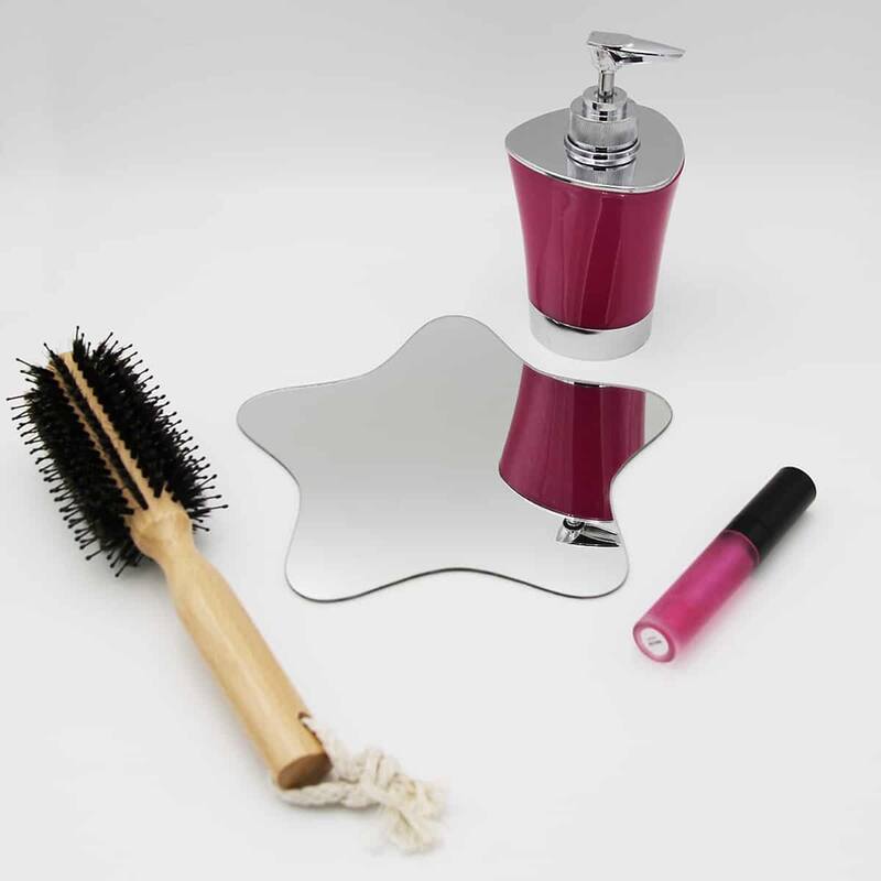 Small Decorative Wall Self Adhesive Shaped Mirrors - Set of 4