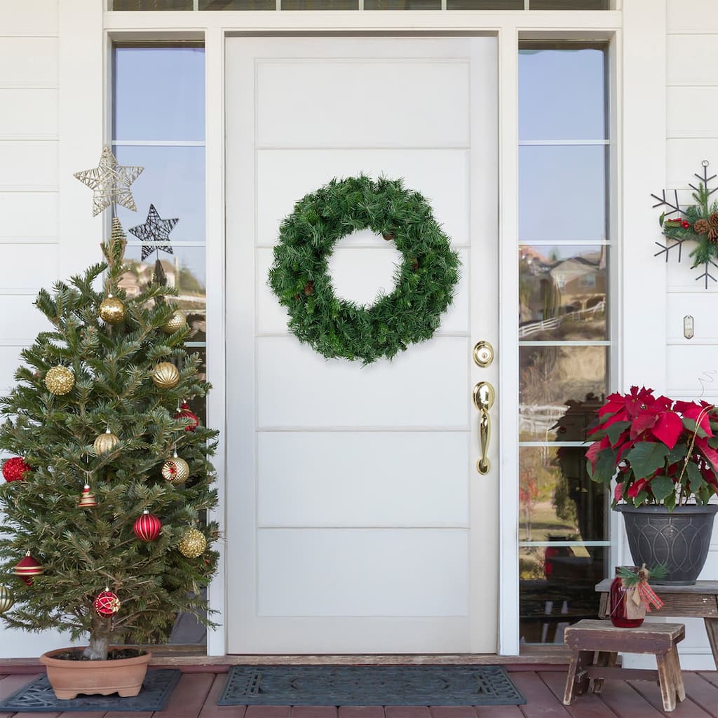 Black River Pine Artificial Christmas Wreath, 24-Inch, Unlit