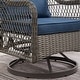 preview thumbnail 39 of 45, Corvus Vasconia Outdoor 3-piece Wicker Chat Set with Swivel Chairs