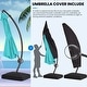 preview thumbnail 23 of 34, 10 ft.Aluminum Curvy Cantilever Offset Hanging Patio Umbrella With Sandbag Base
