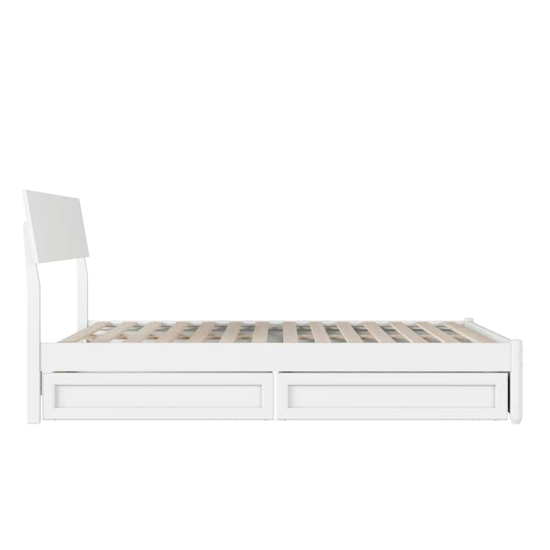 Norla Wood Platform Bed with Storage Drawers