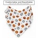 preview thumbnail 5 of 4, Sweet Jojo Designs Sports Theme Boy 100% Cotton Muslin Baby Swaddle Receiving Blanket - Watercolor, Vintage, Sport Themed, Balls