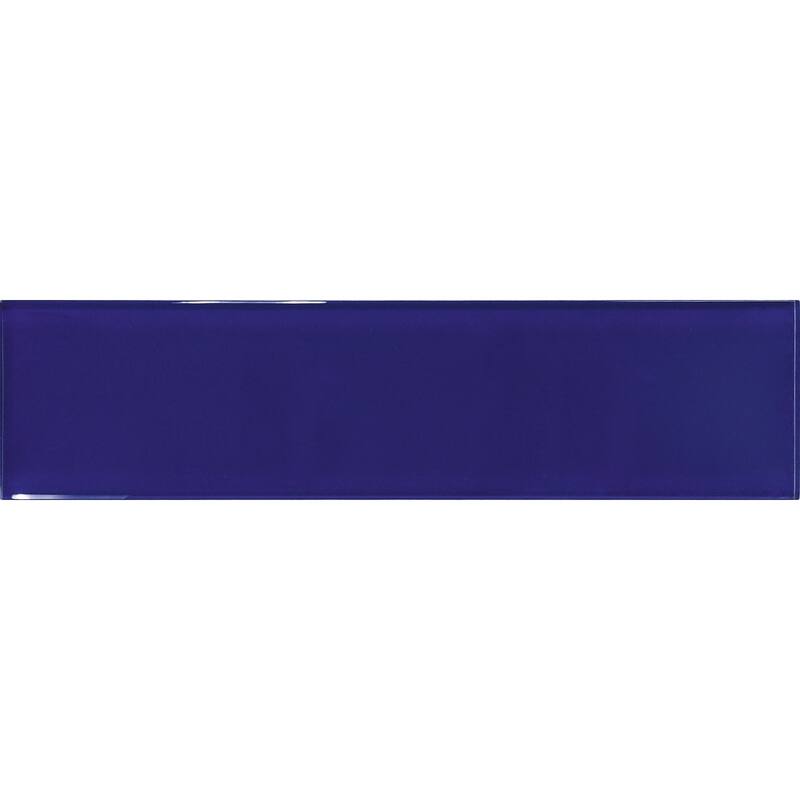 Apollo tile 3" x 12" Colorway Glossy Cobalt Blue Glass Tile (5 sq ft/case) - 20 Pack