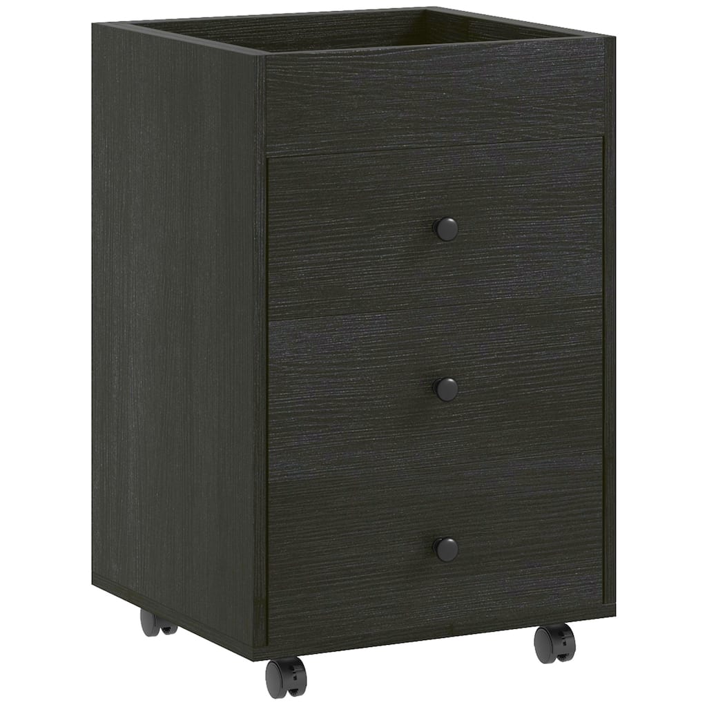 3 Drawer Home Office Storage Cabinet, Office Drawer on Wheels with Removable Tray, Under Desk Printer Stand with Storage