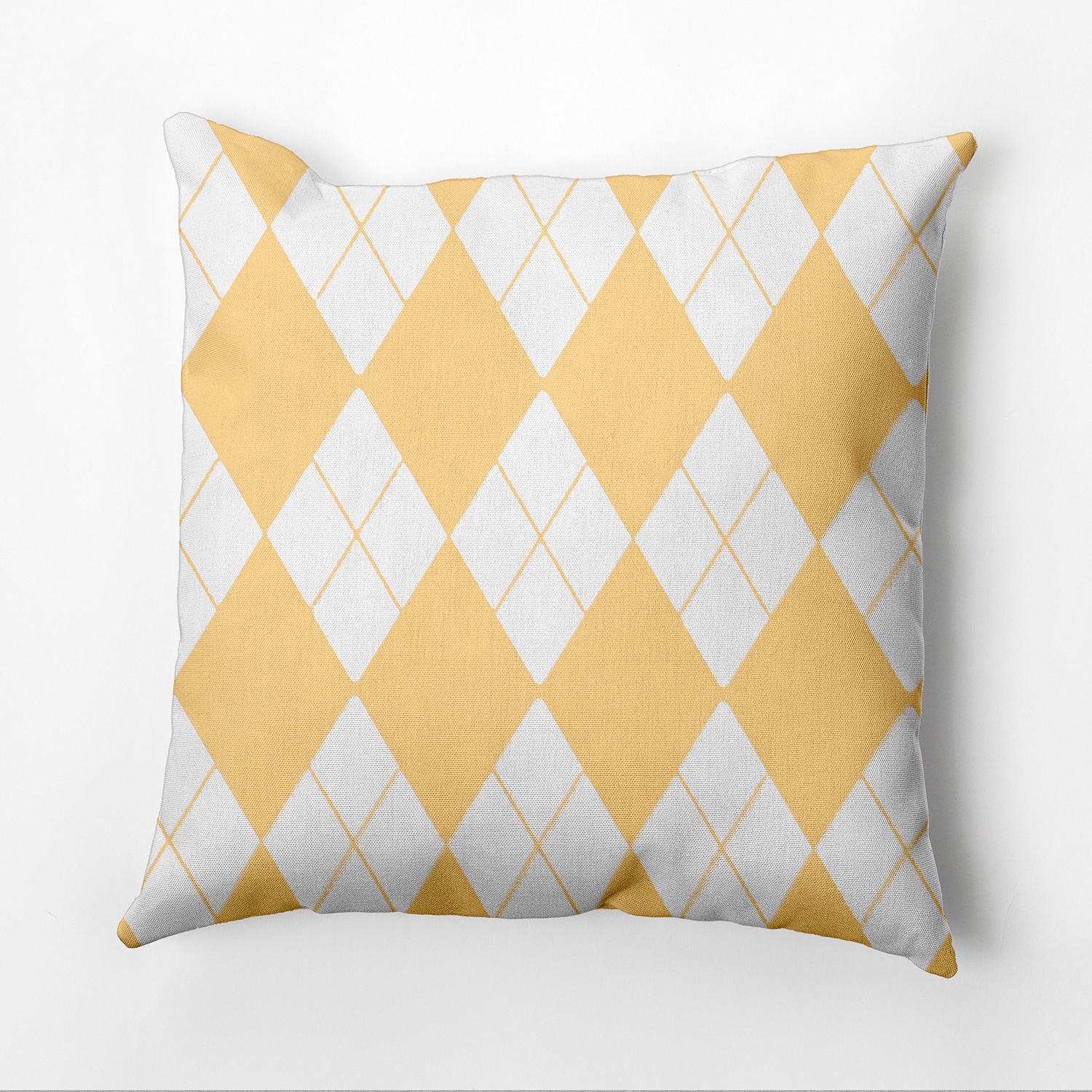 Bright Geometric Argyle 18x18-inch Decorative Pillow