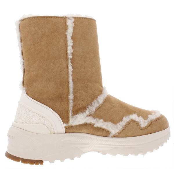Shop Coach Womens Portia Winter Boots Shearling Cold Weather