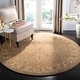 preview thumbnail 17 of 80, SAFAVIEH Handmade Antiquity Therese Traditional Oriental Wool Rug 3'6" Round - Brown/Gold - Round