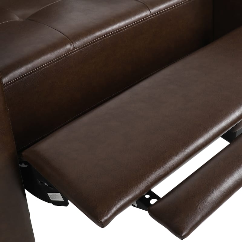 Craigue Upholstered Pushback Recliner by Christopher Knight Home
