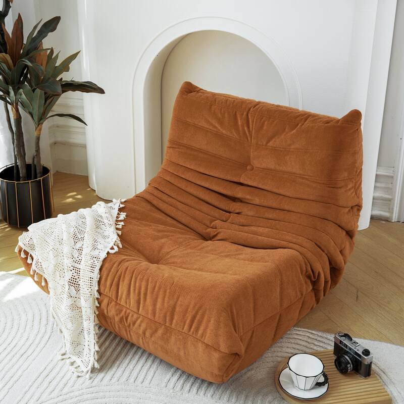 Ergonomic Design Stable Bean Bag Sofa,Armless Floor sofa Bean Bag Chair for Adults Fireside Bean Bag Lounger Memory Foam Chair